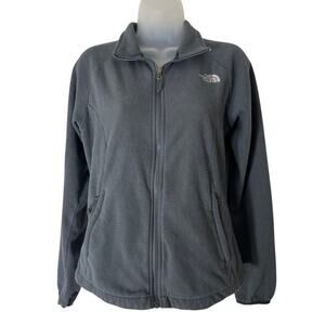 The North Face Women's Fleece Jacket Zipper Front Long Sleeve Logo Size S